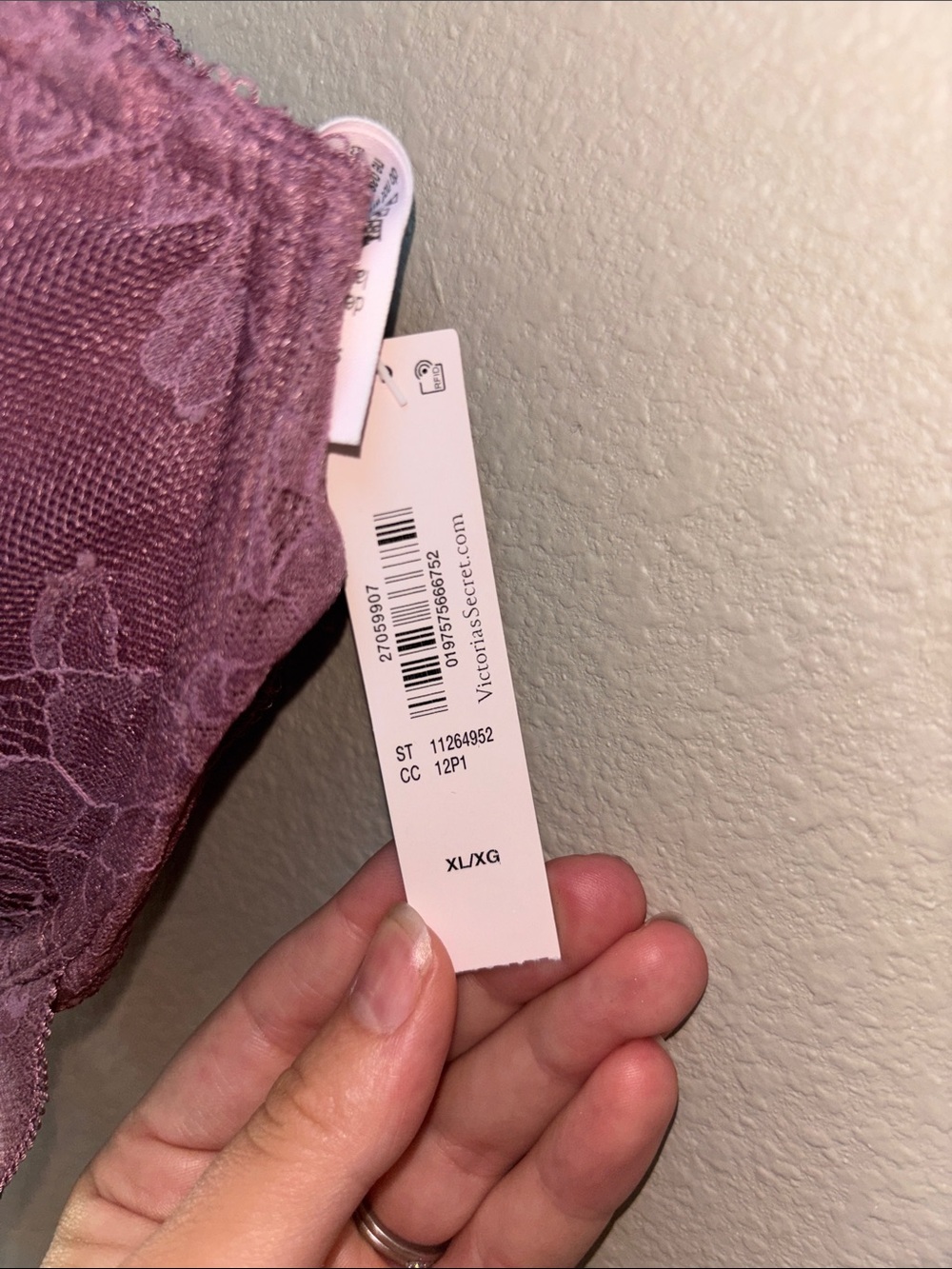 Victoria's Secret Mauve Lace Push-Up Teddy - Picture 3 of 3